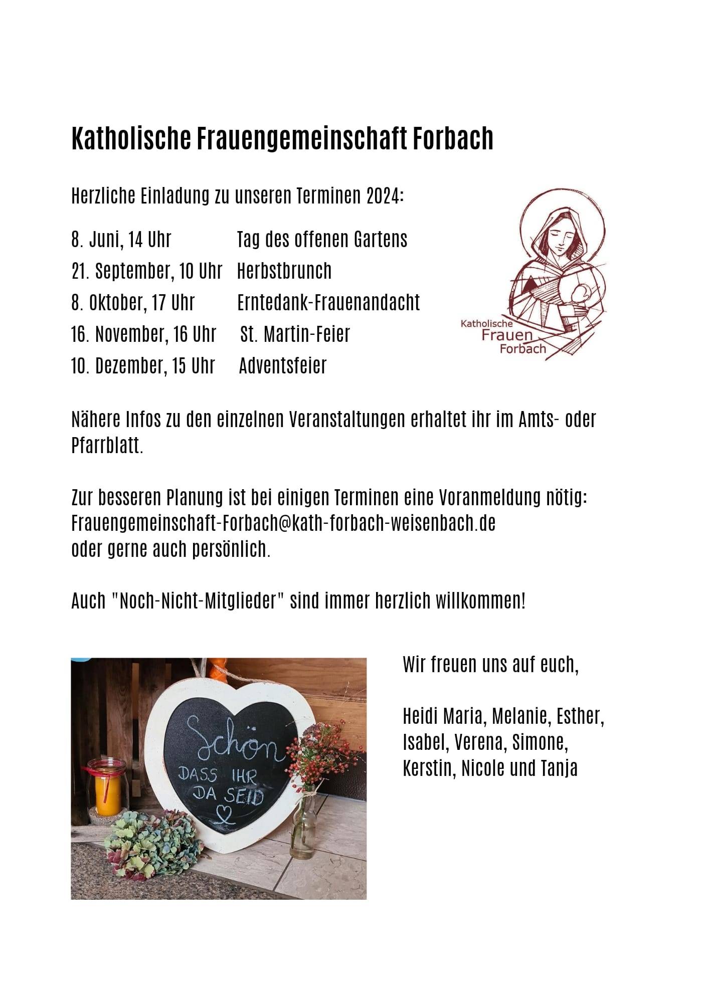 Quelle: Frauengemeinschaft Forbach