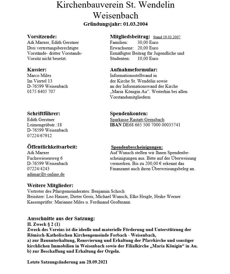 Quelle: Bauförderverein Weisenbach